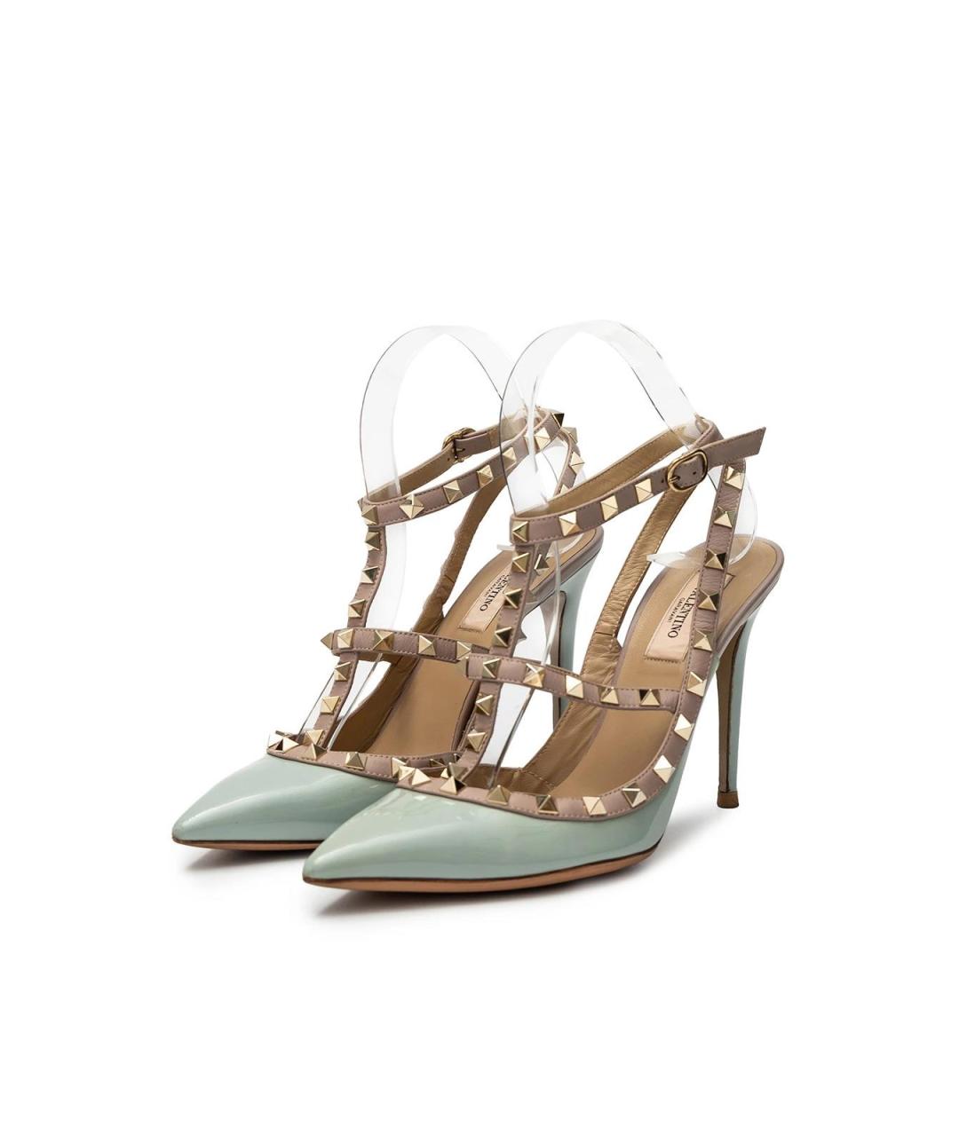 VALENTINO Голубые туфли из лакированной кожи, фото 2