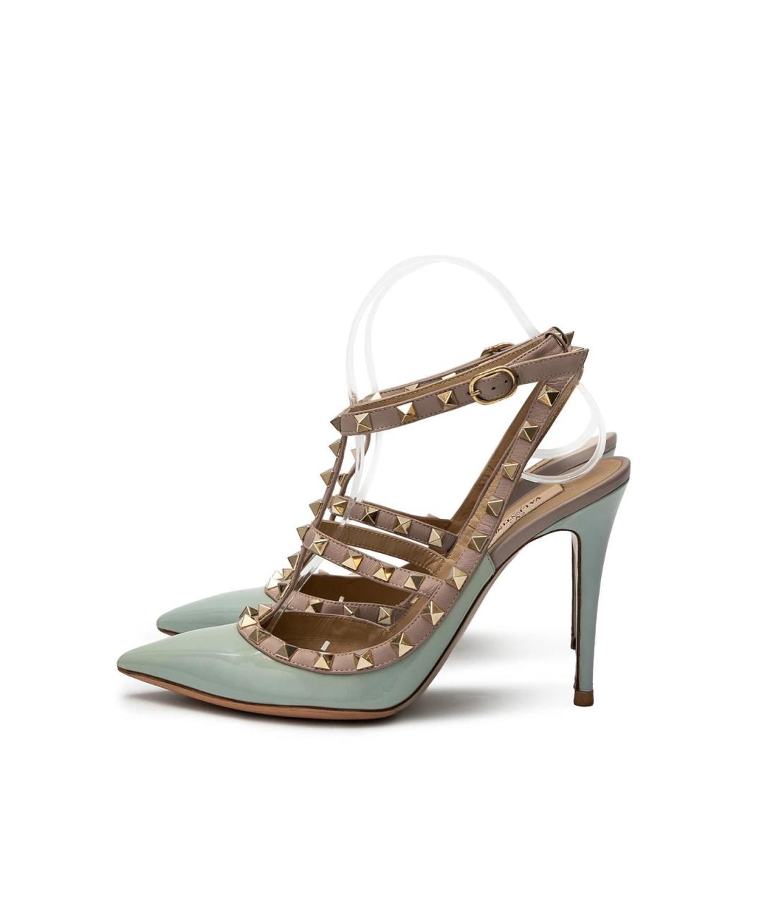 VALENTINO Голубые туфли из лакированной кожи, фото 5