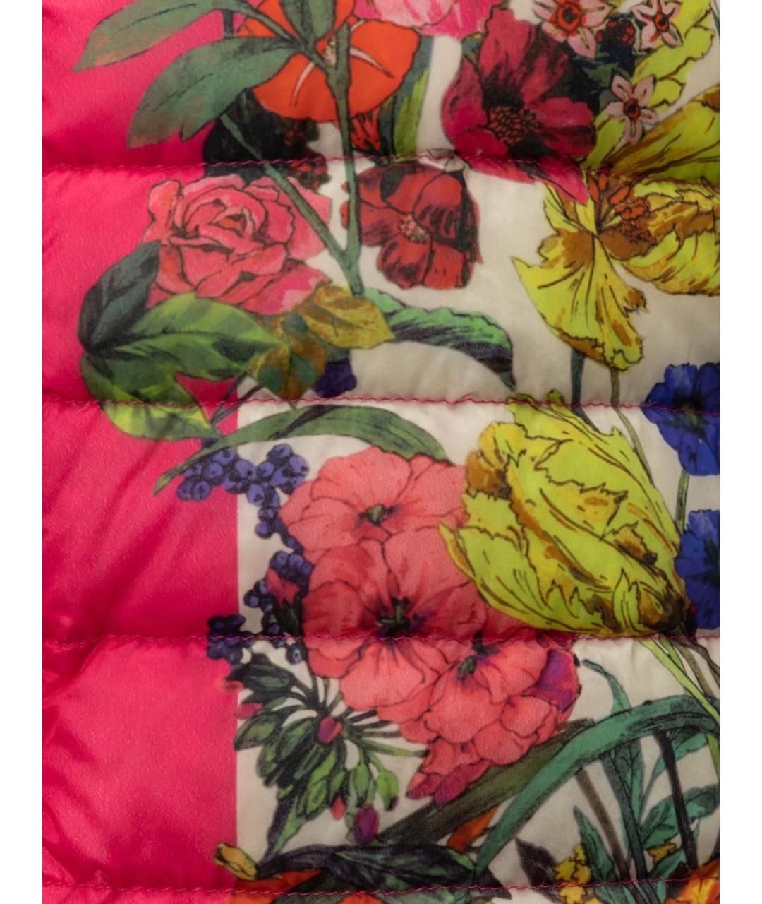 MONCLER Розовый полиэстеровый пуховик, фото 3