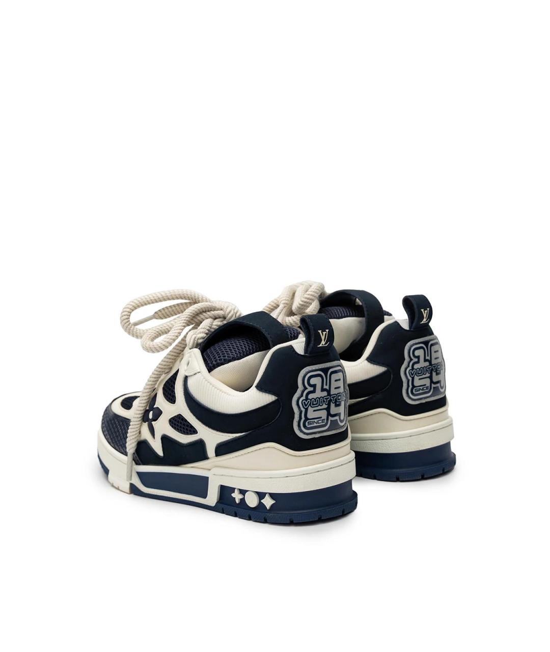 LOUIS VUITTON Синие текстильные кроссовки, фото 3