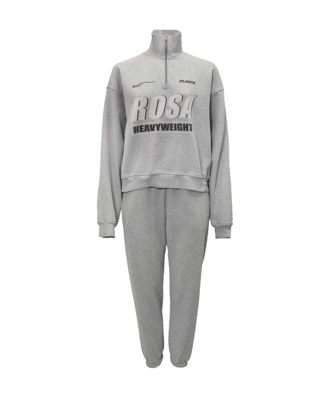 PLANTA ROSA Серый хлопковый костюм с брюками, фото 1