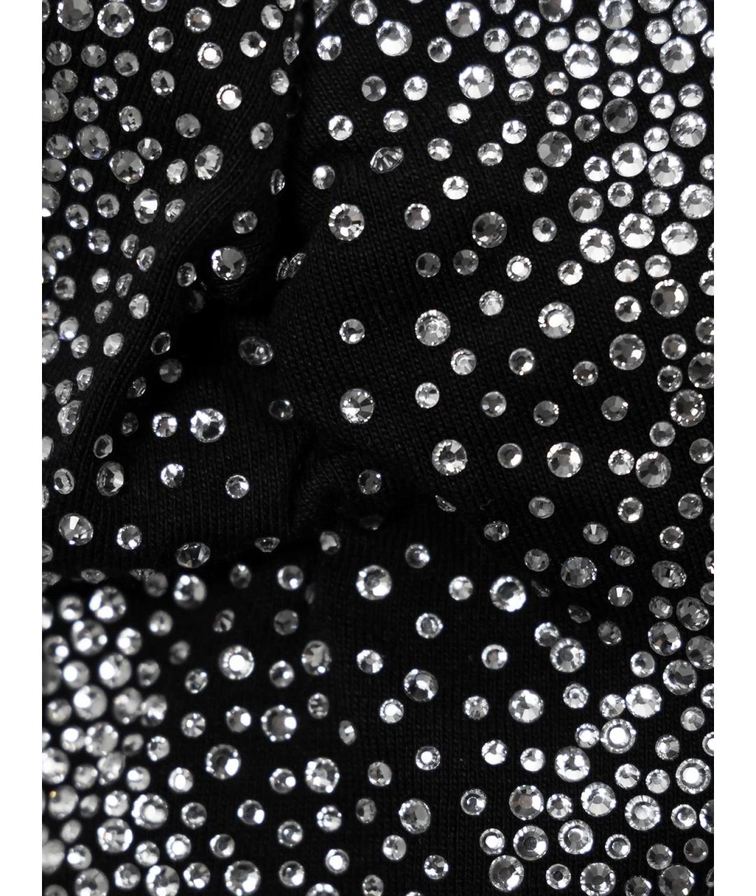 GIUSEPPE DI MORABITO Черное хлопковое повседневное платье, фото 3