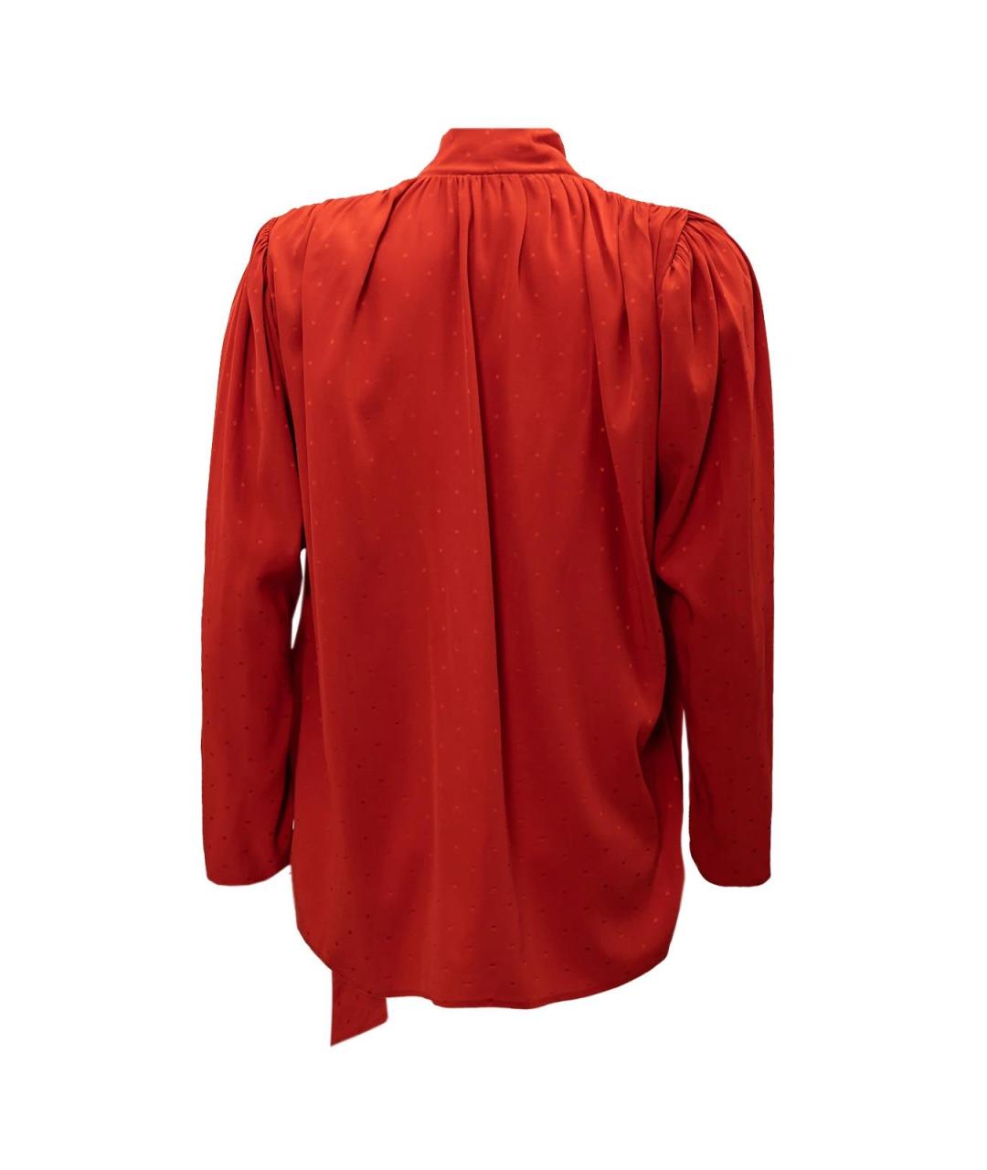 MAGDA BUTRYM Красная шелковая блузы, фото 3
