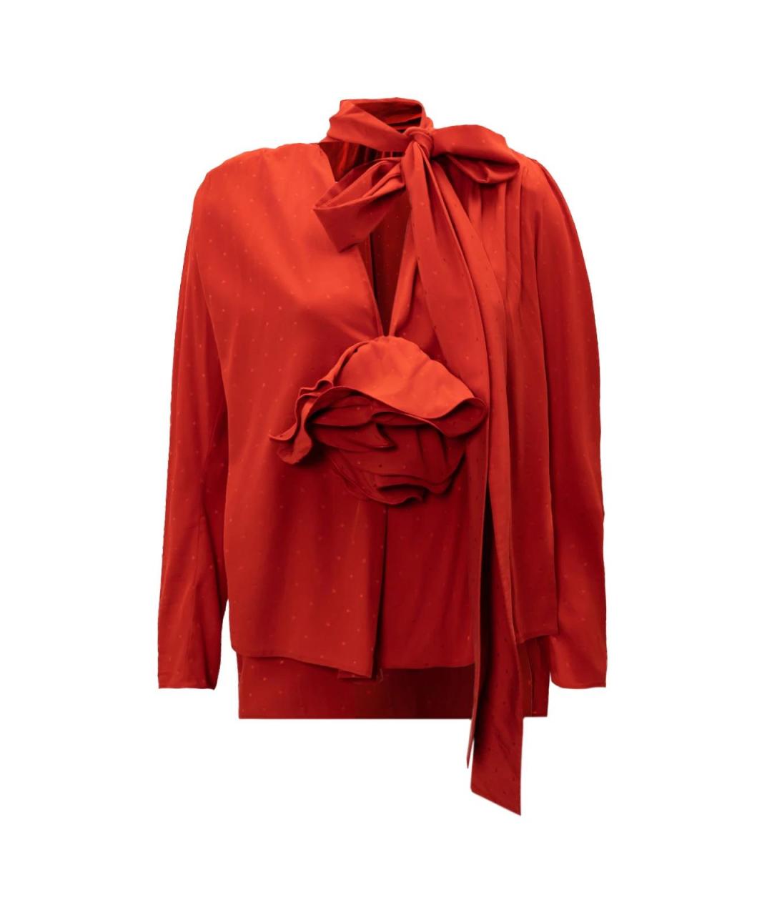 MAGDA BUTRYM Красная шелковая блузы, фото 2