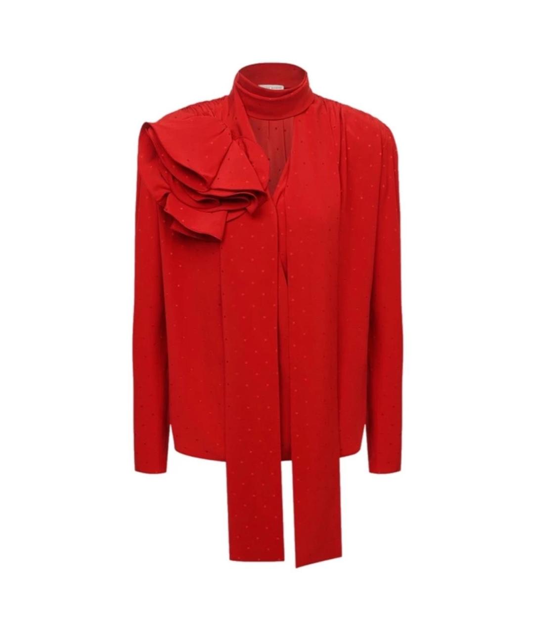 MAGDA BUTRYM Красная шелковая блузы, фото 1
