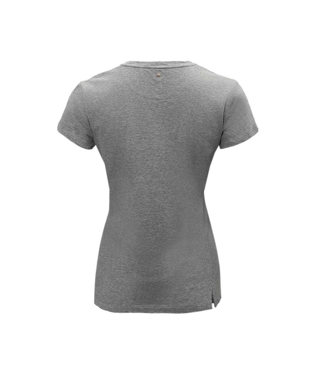 VALENTINO Серая хлопковая футболка, фото 2