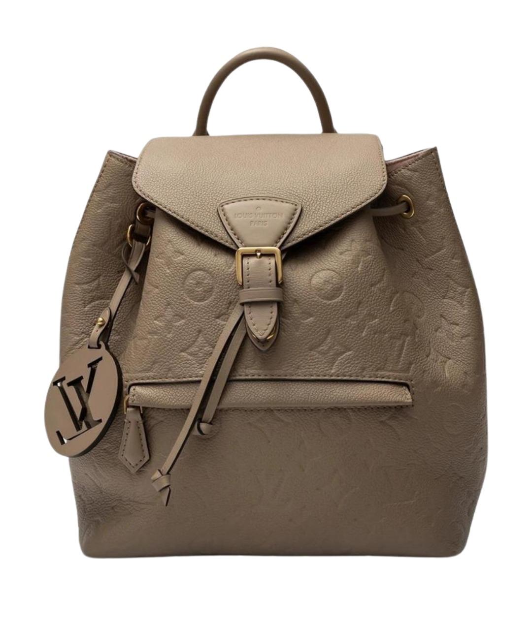 LOUIS VUITTON Бежевый кожаный рюкзак, фото 1