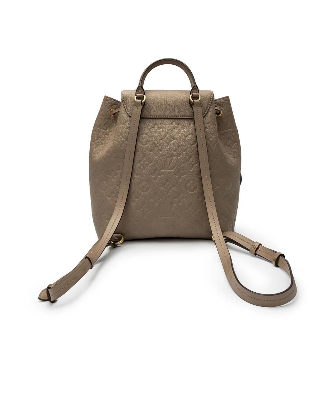 LOUIS VUITTON Бежевый кожаный рюкзак, фото 3