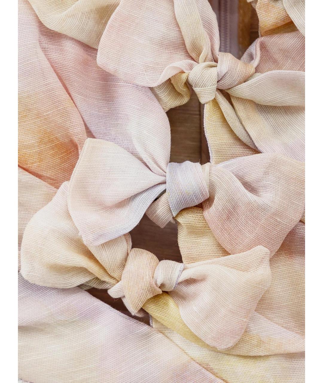 ZIMMERMANN Белое шелковое повседневное платье, фото 3