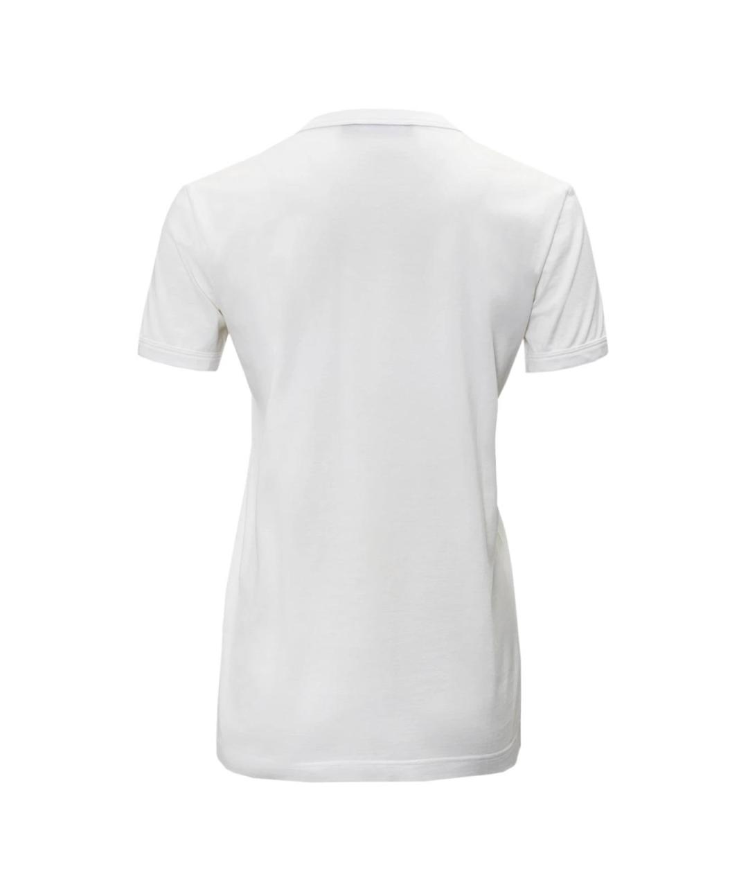 DOLCE&GABBANA Белая хлопковая футболка, фото 2