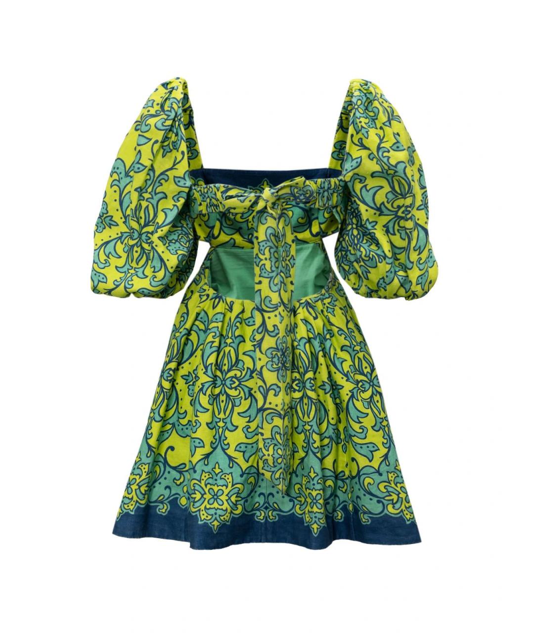 ZIMMERMANN Желтое льняное повседневное платье, фото 3