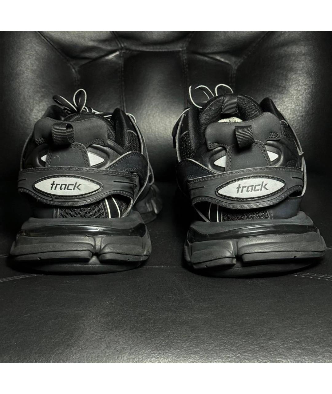 BALENCIAGA Черные текстильные низкие кроссовки / кеды, фото 2