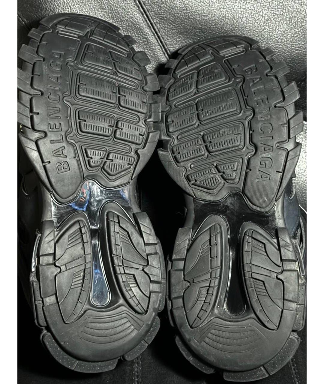 BALENCIAGA Черные текстильные низкие кроссовки / кеды, фото 8