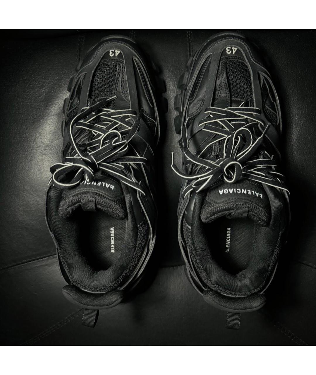 BALENCIAGA Черные текстильные низкие кроссовки / кеды, фото 7