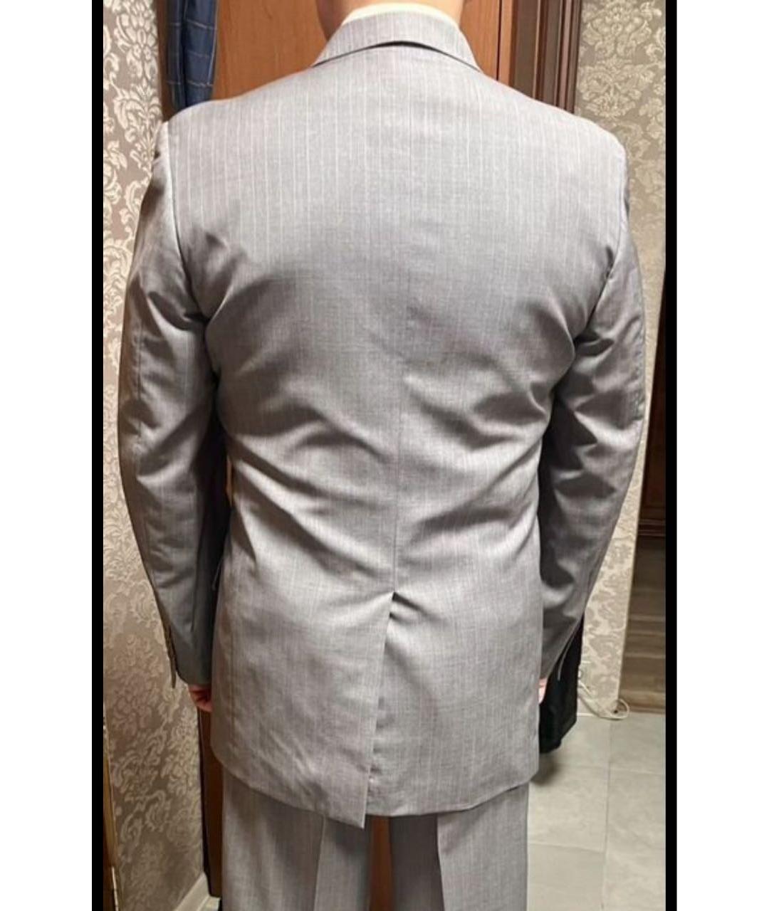 ALEXANDER MCQUEEN Серый шерстяной пиджак, фото 3