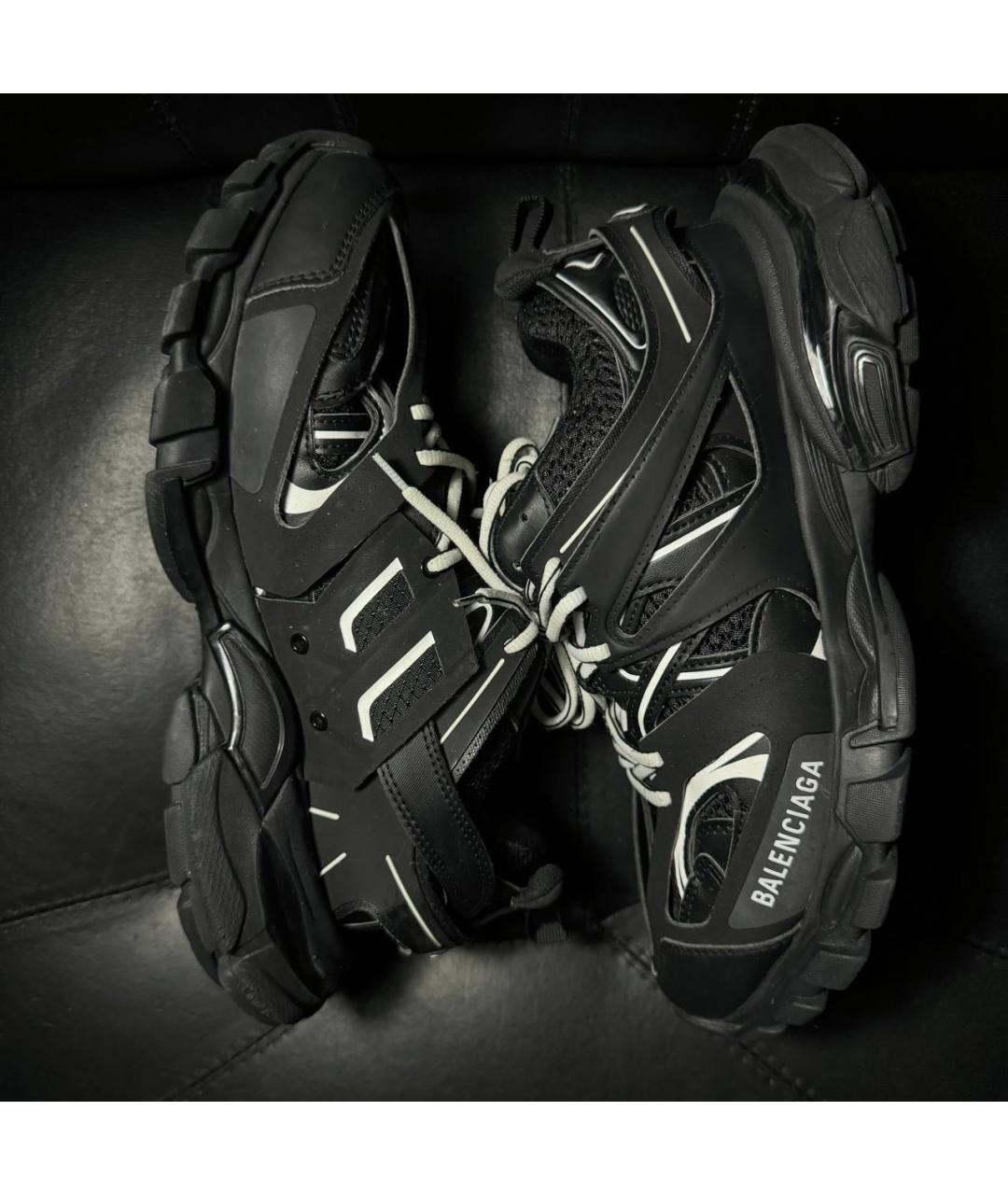 BALENCIAGA Черные текстильные кроссовки, фото 4