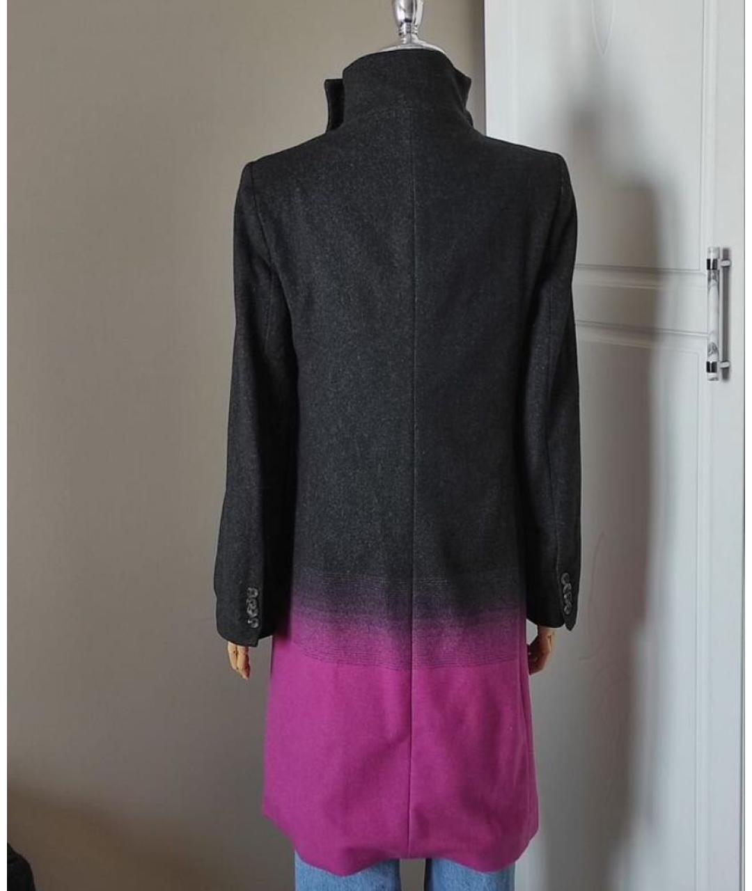 ALEXANDER MCQUEEN Мульти шерстяное пальто, фото 2