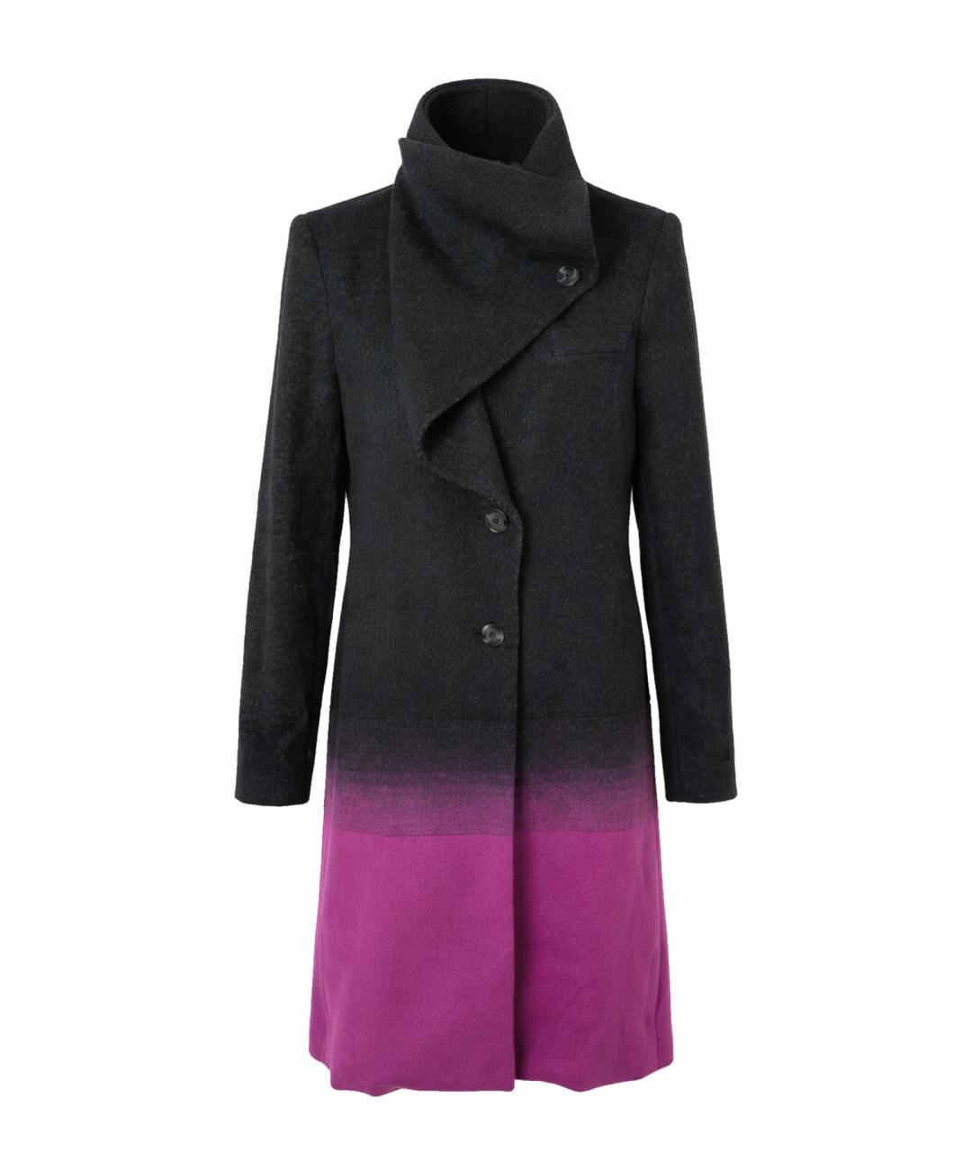 ALEXANDER MCQUEEN Мульти шерстяное пальто, фото 1