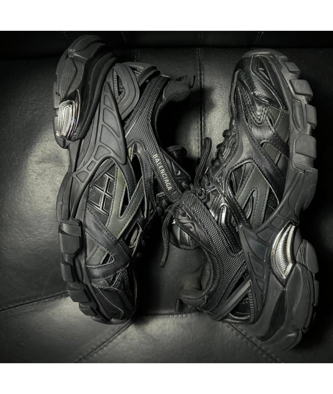 BALENCIAGA Черные текстильные кроссовки, фото 4