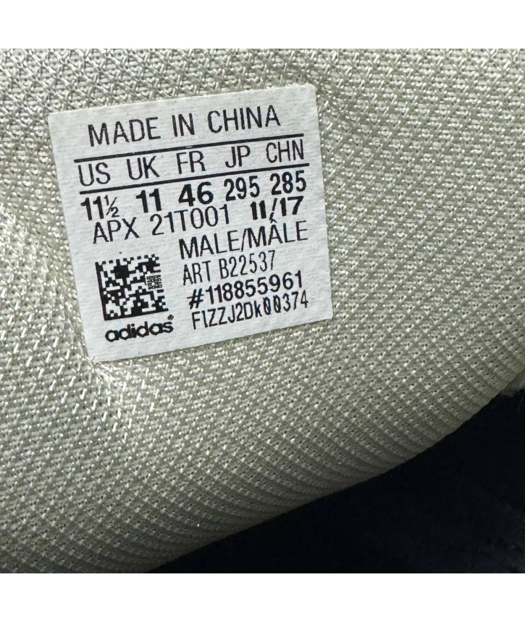 RAF SIMONS Белые текстильные низкие кроссовки / кеды, фото 7