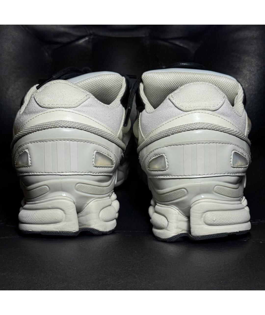 RAF SIMONS Белые текстильные низкие кроссовки / кеды, фото 2