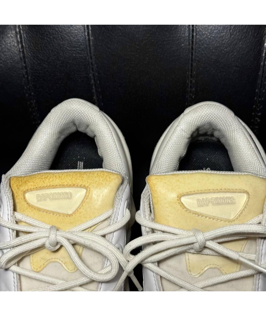 ADIDAS X RAF SIMONS Бежевые текстильные низкие кроссовки / кеды, фото 5