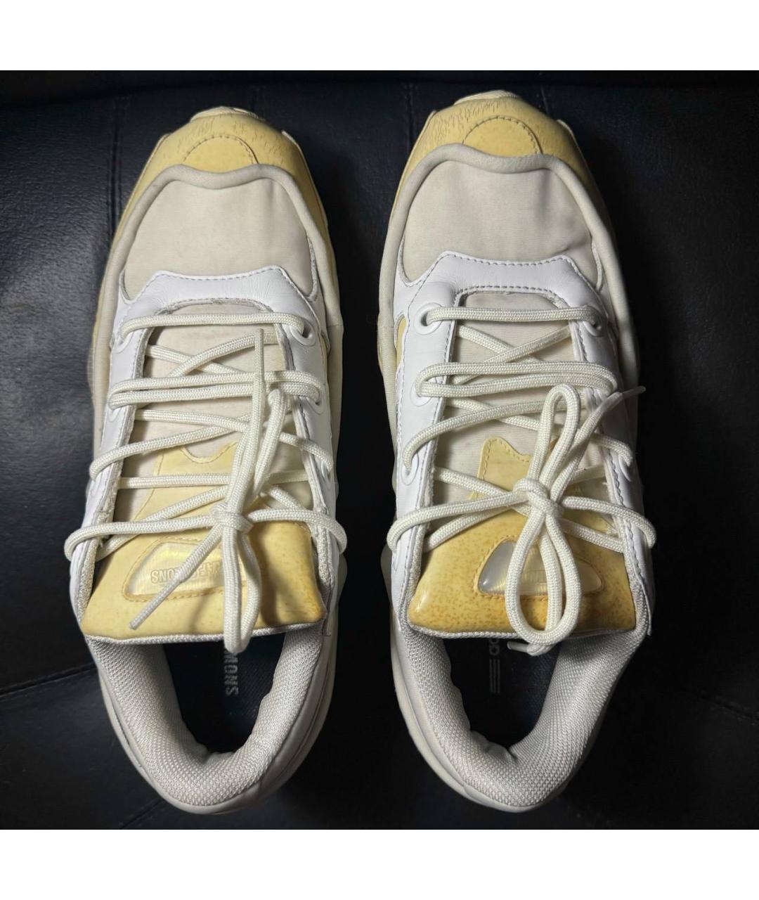 ADIDAS X RAF SIMONS Бежевые текстильные низкие кроссовки / кеды, фото 8