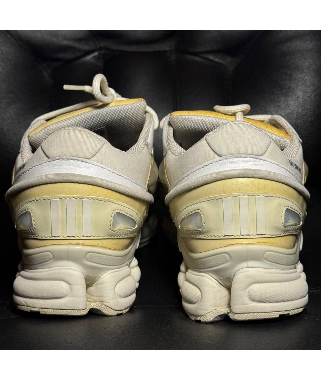 ADIDAS X RAF SIMONS Бежевые текстильные низкие кроссовки / кеды, фото 2