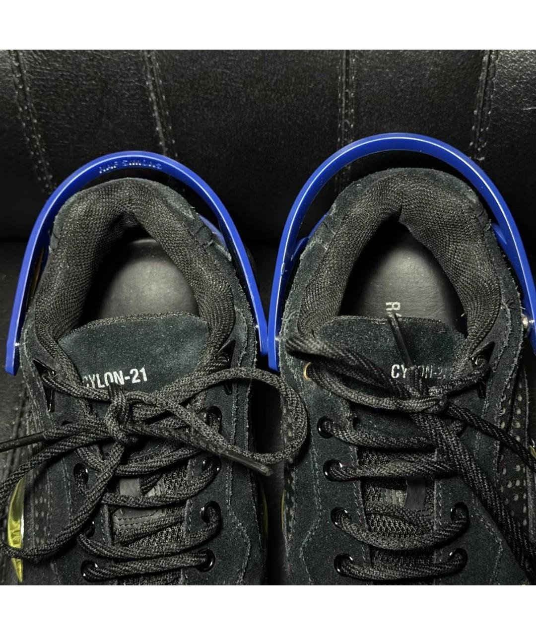 RAF SIMONS Черные текстильные низкие кроссовки / кеды, фото 8