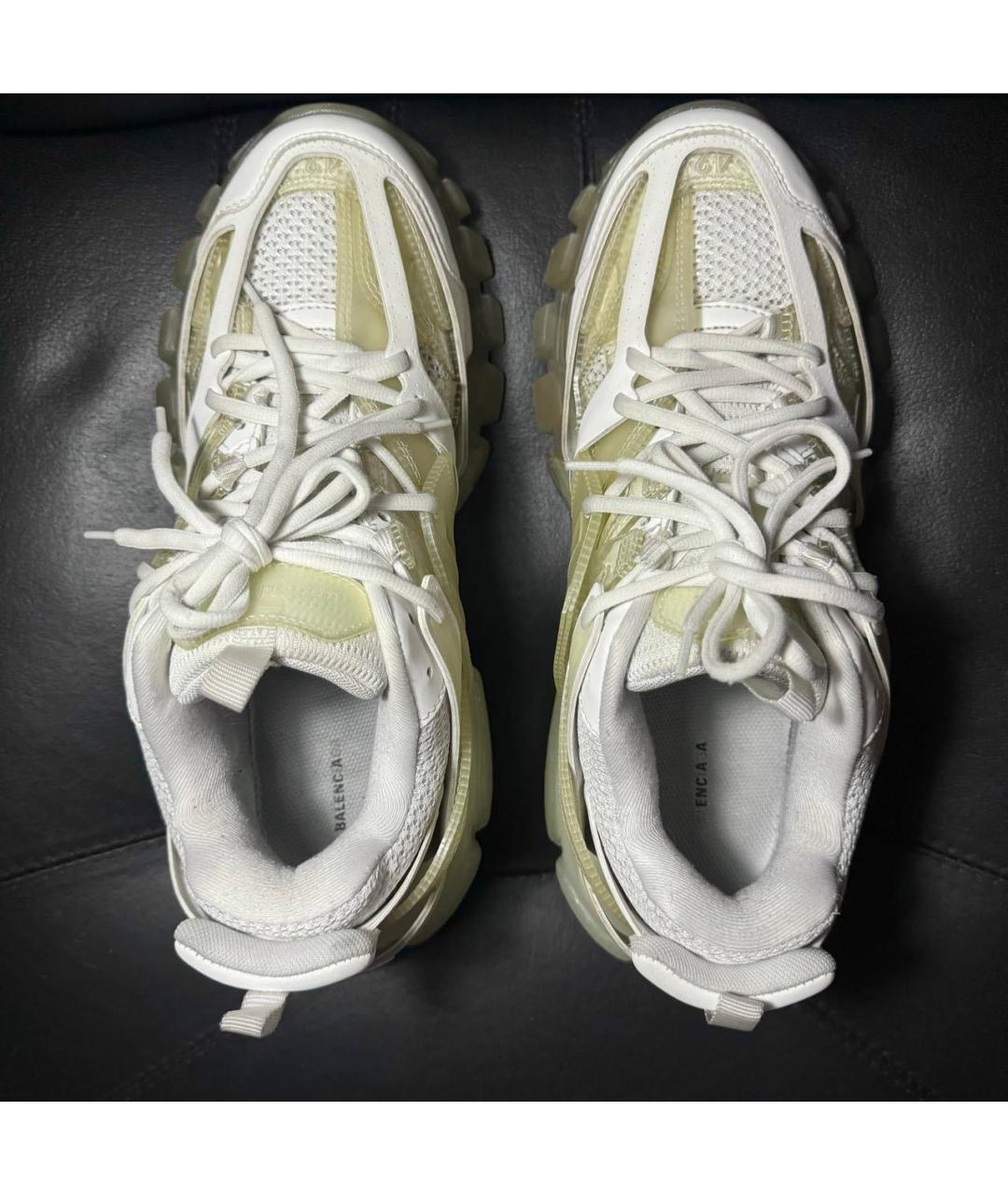 BALENCIAGA Бежевые текстильные низкие кроссовки / кеды, фото 6