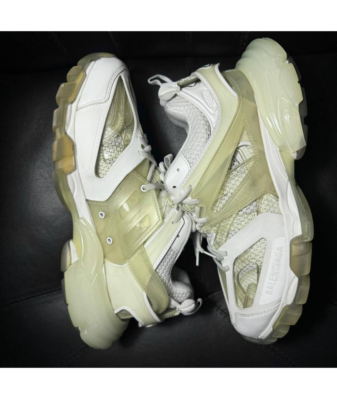 BALENCIAGA Бежевые текстильные низкие кроссовки / кеды, фото 5