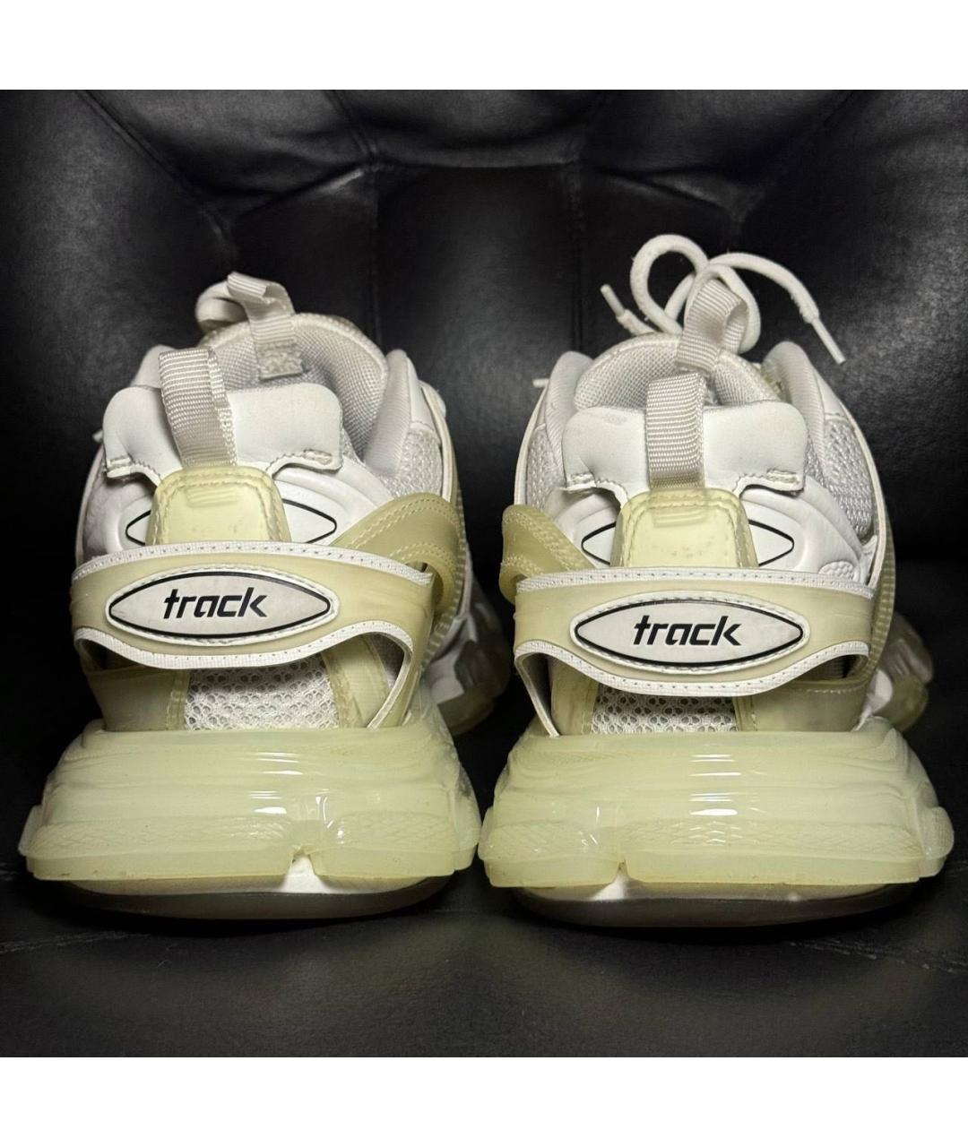 BALENCIAGA Бежевые текстильные низкие кроссовки / кеды, фото 2