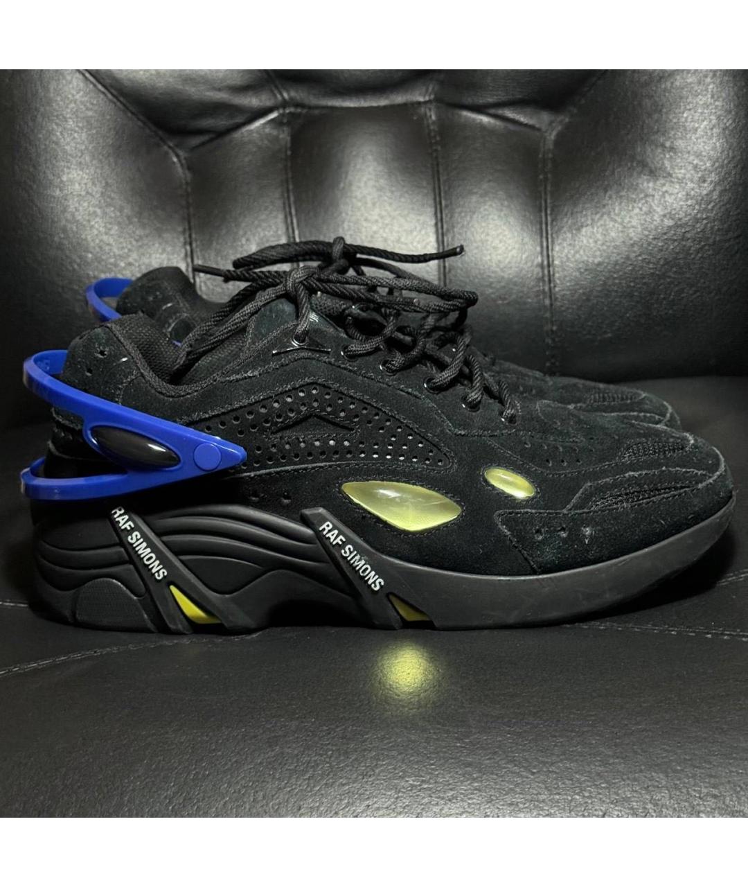 RAF SIMONS Черные текстильные кроссовки, фото 9