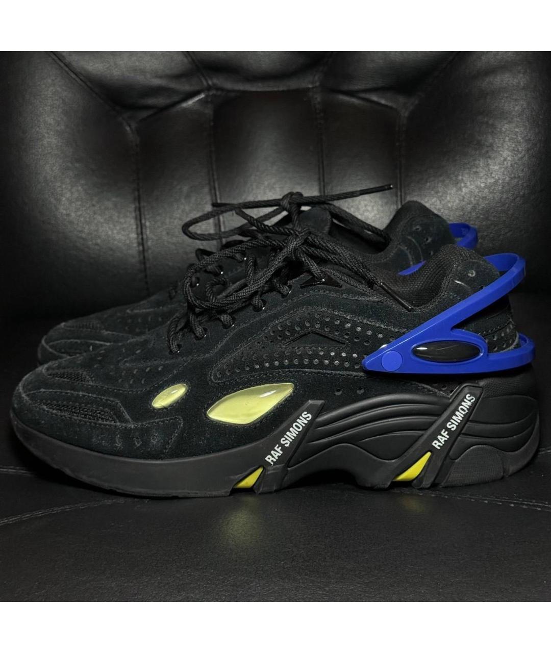 RAF SIMONS Черные текстильные кроссовки, фото 3