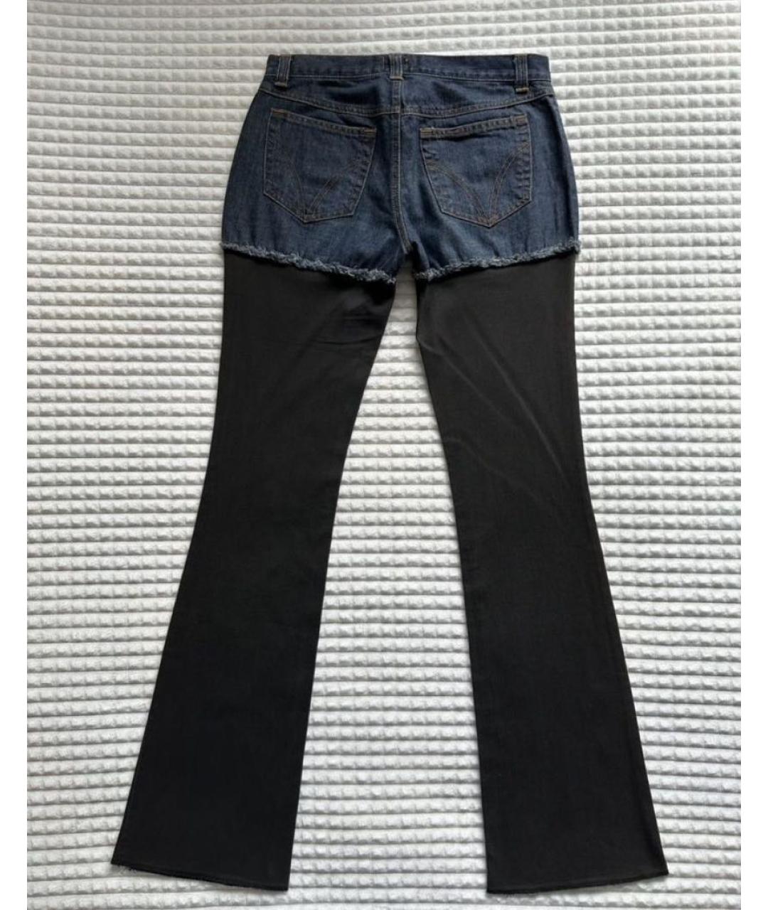 DOLCE&GABBANA Черные хлопко-эластановые прямые джинсы, фото 2