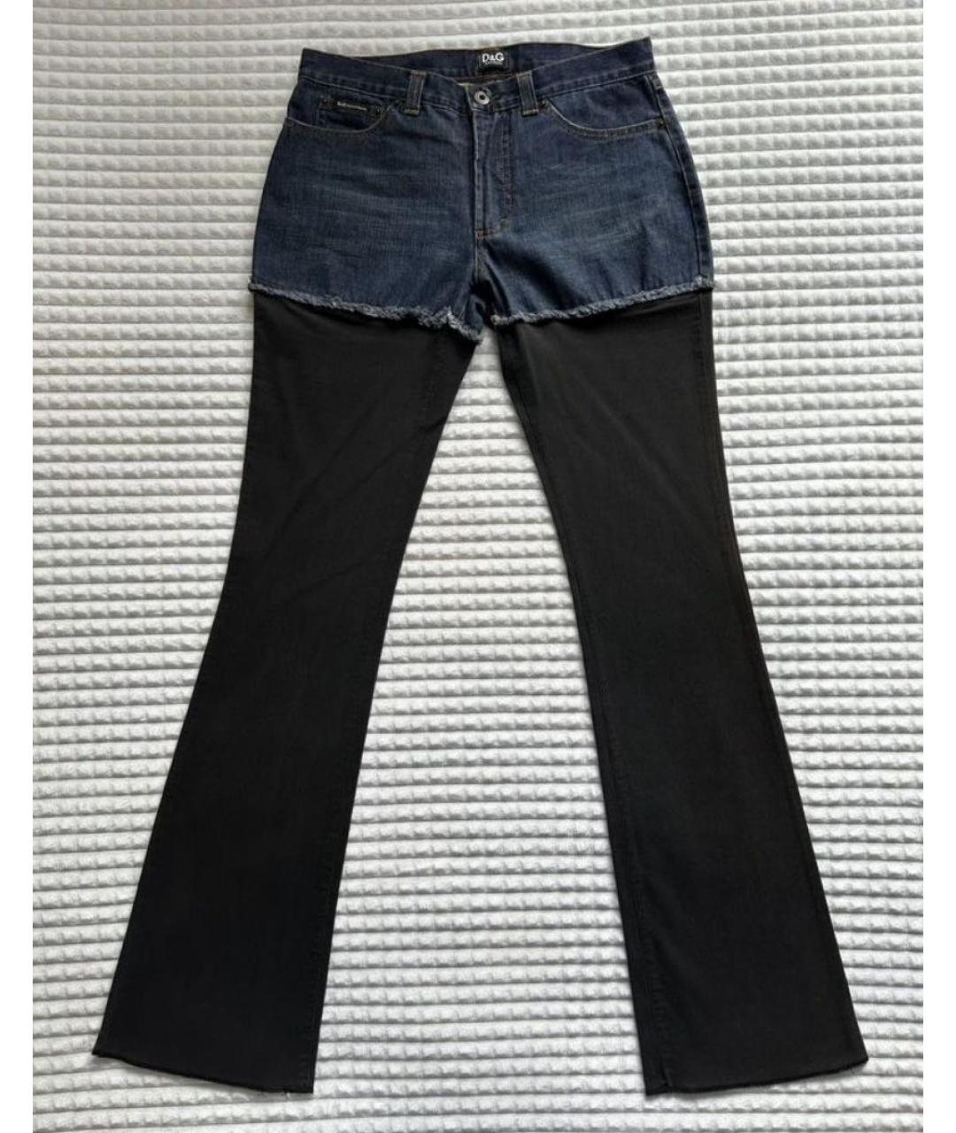 DOLCE&GABBANA Черные хлопко-эластановые прямые джинсы, фото 9