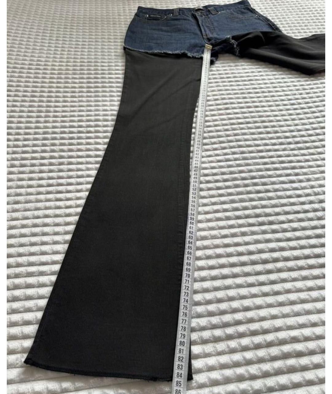 DOLCE&GABBANA Черные хлопко-эластановые прямые джинсы, фото 3