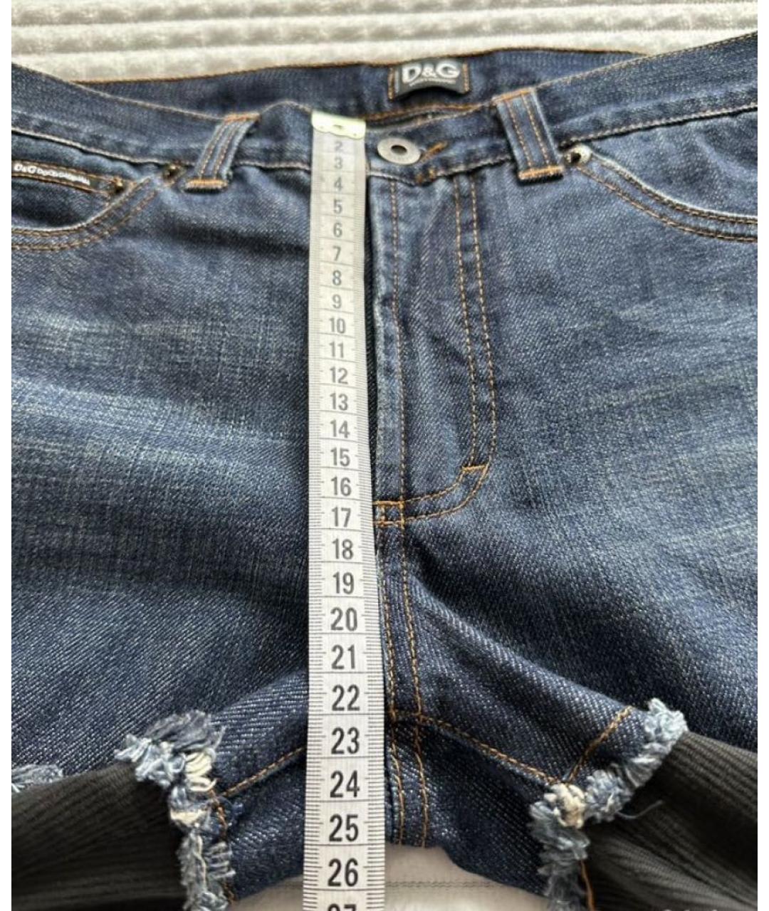 DOLCE&GABBANA Черные хлопко-эластановые прямые джинсы, фото 4