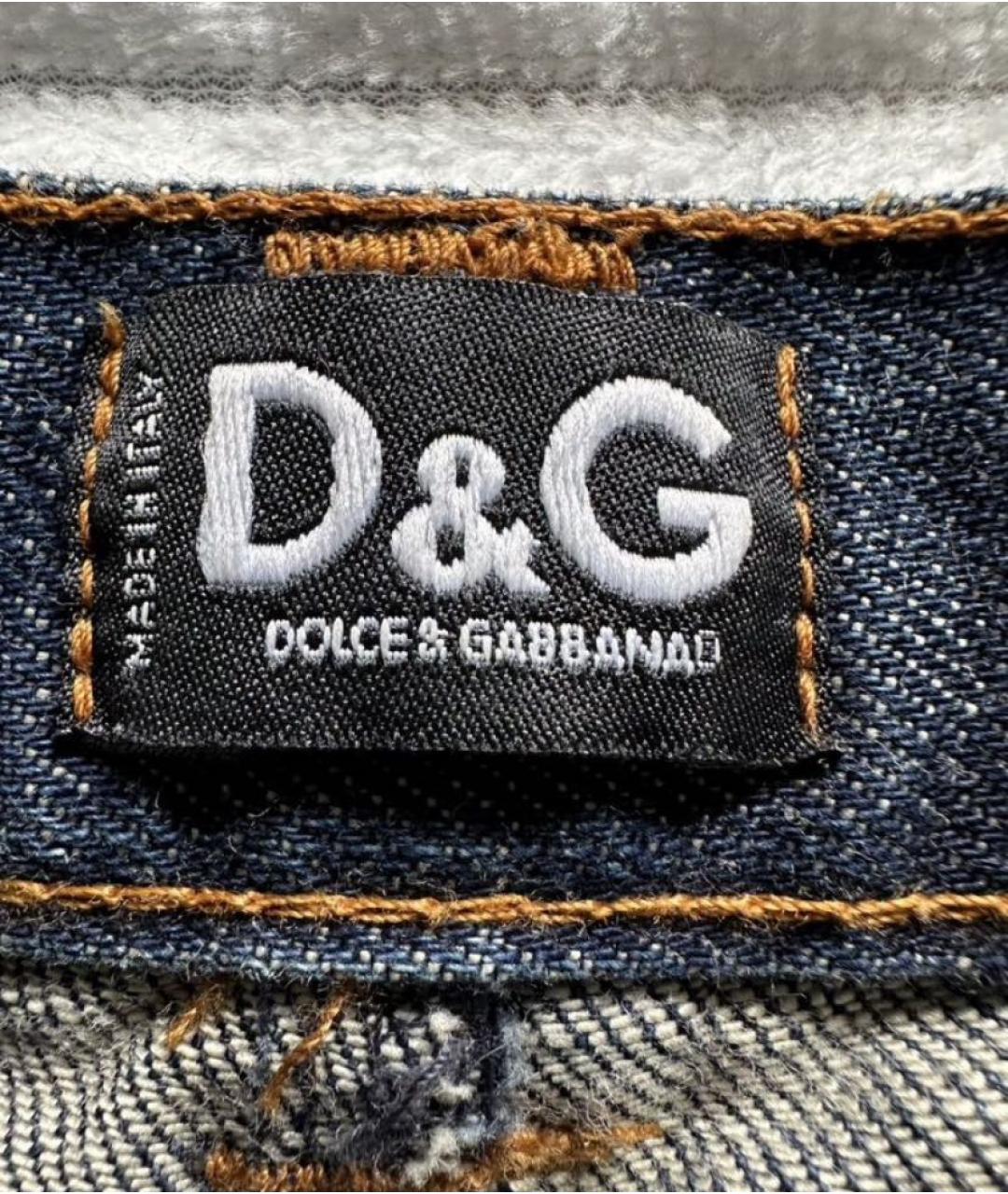 DOLCE&GABBANA Черные хлопко-эластановые прямые джинсы, фото 6