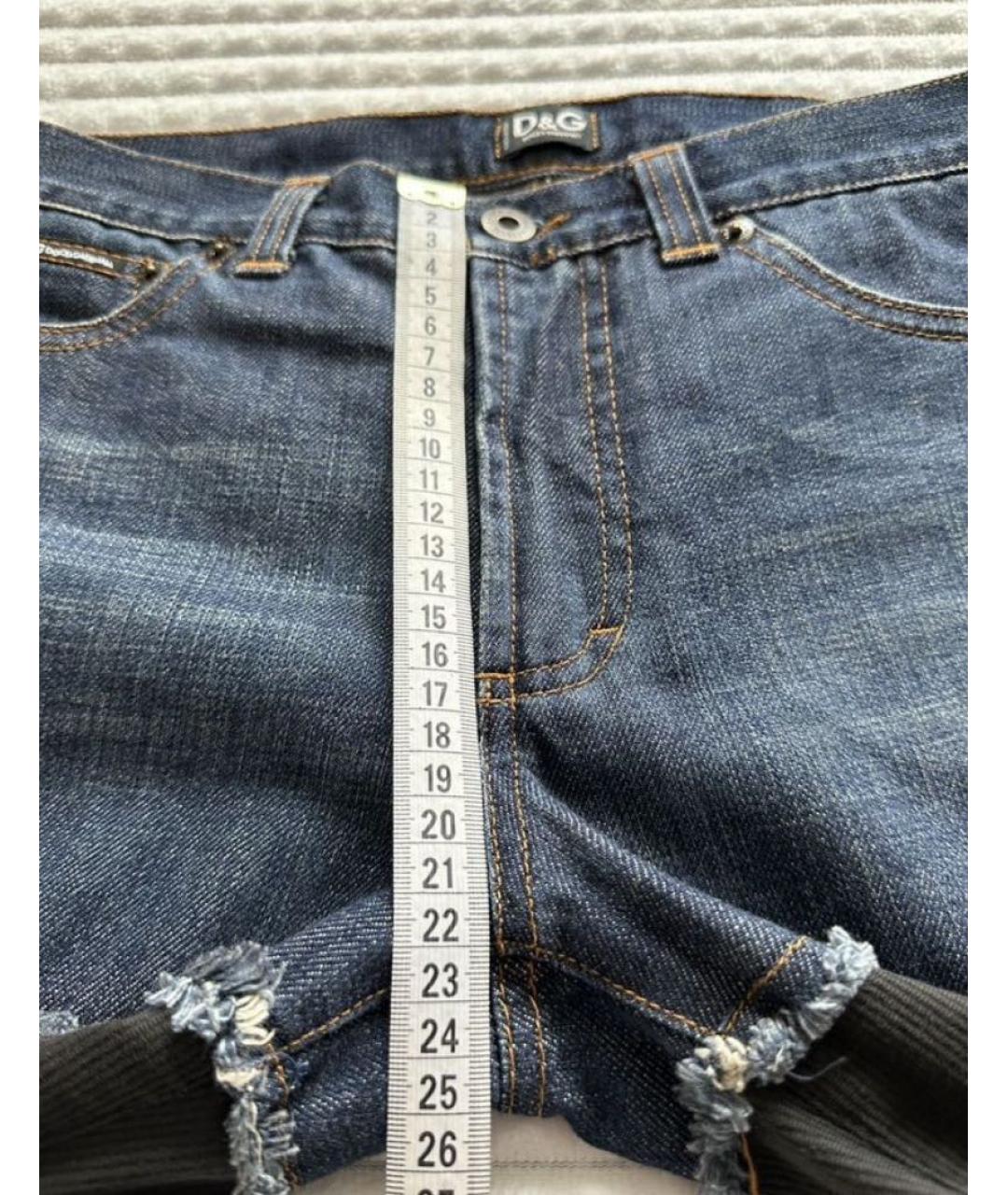 DOLCE&GABBANA Черные хлопко-эластановые прямые брюки, фото 4