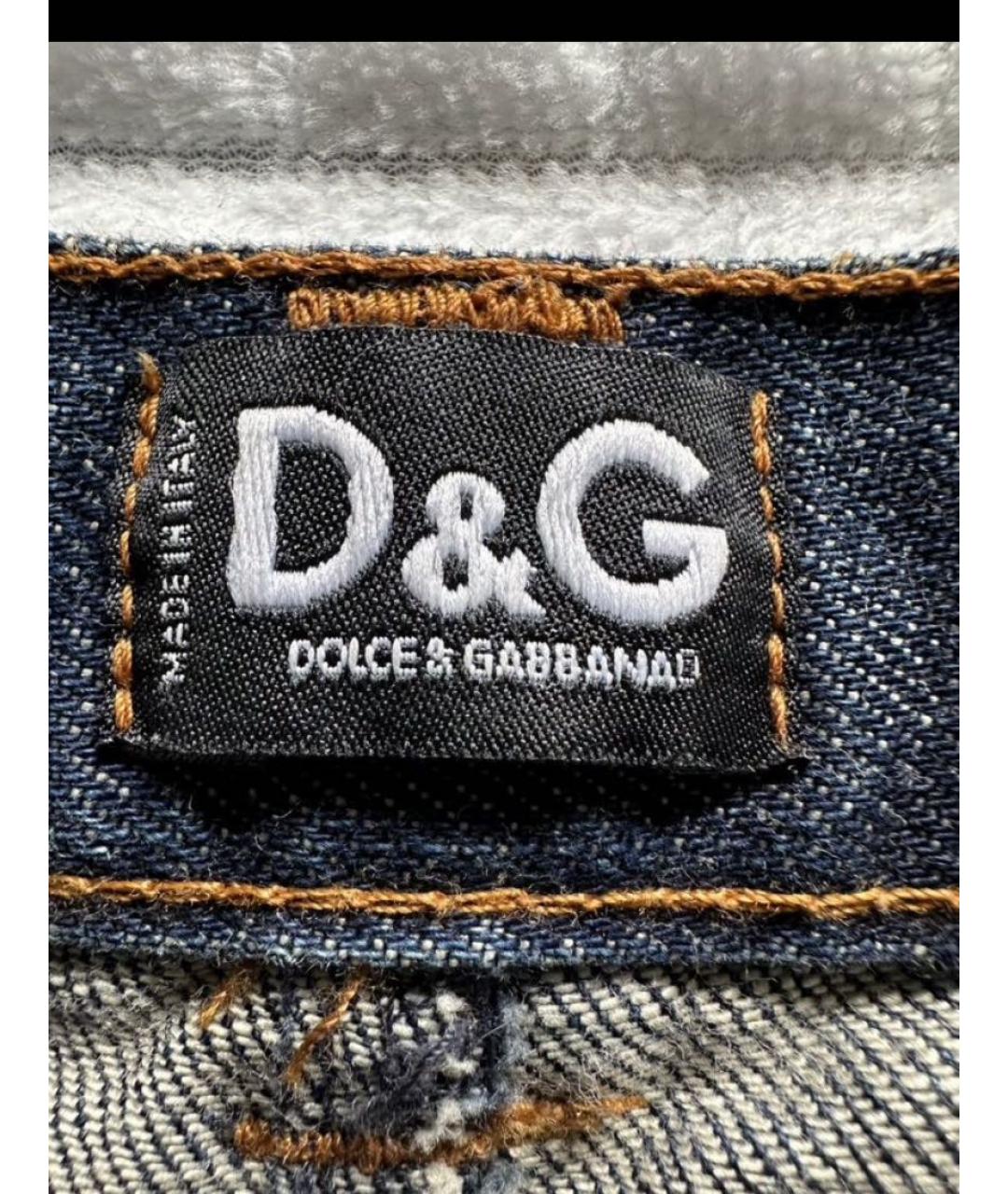 DOLCE&GABBANA Черные хлопко-эластановые прямые брюки, фото 6