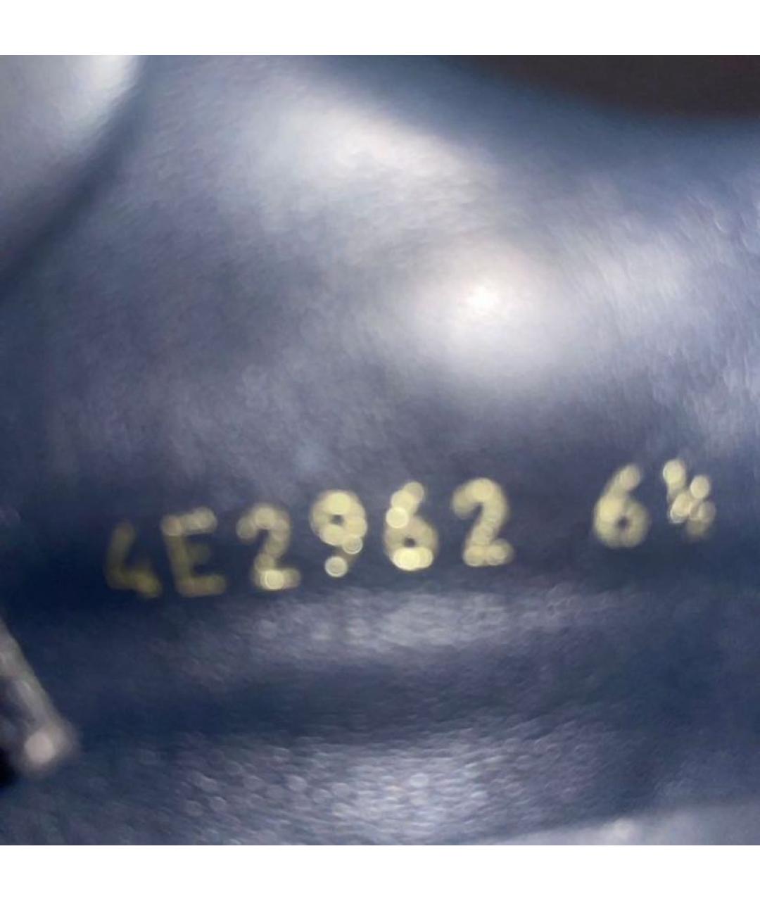 PRADA Темно-синие кожаные кеды, фото 7