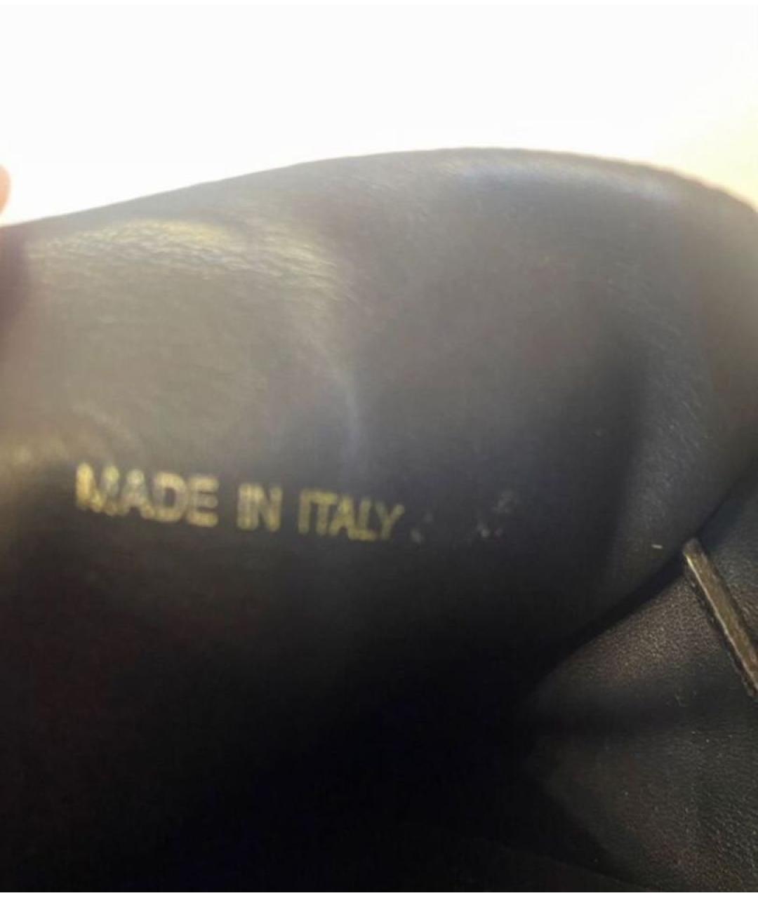 PRADA Темно-синие кожаные кеды, фото 3