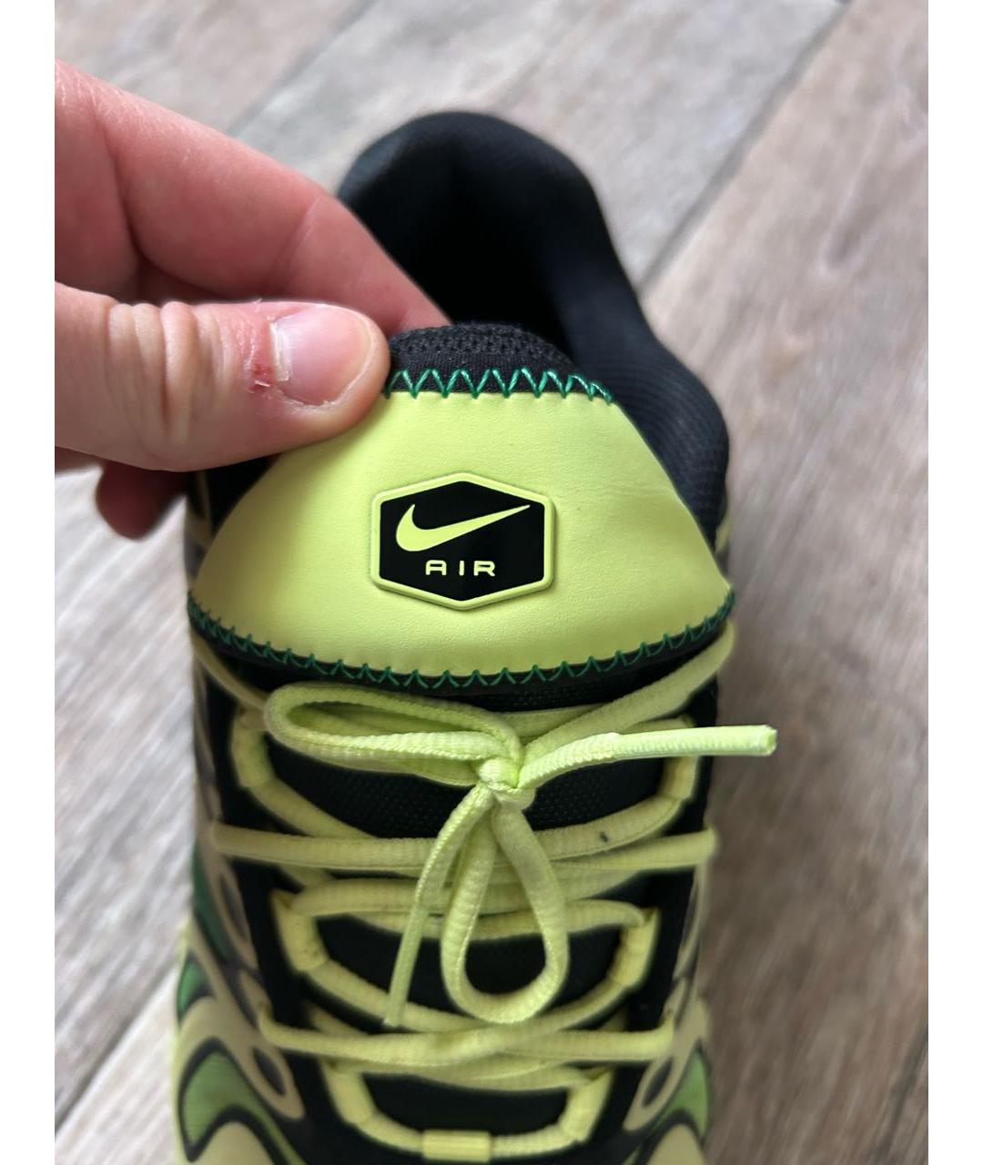 NIKE Зеленые резиновые низкие кроссовки / кеды, фото 6