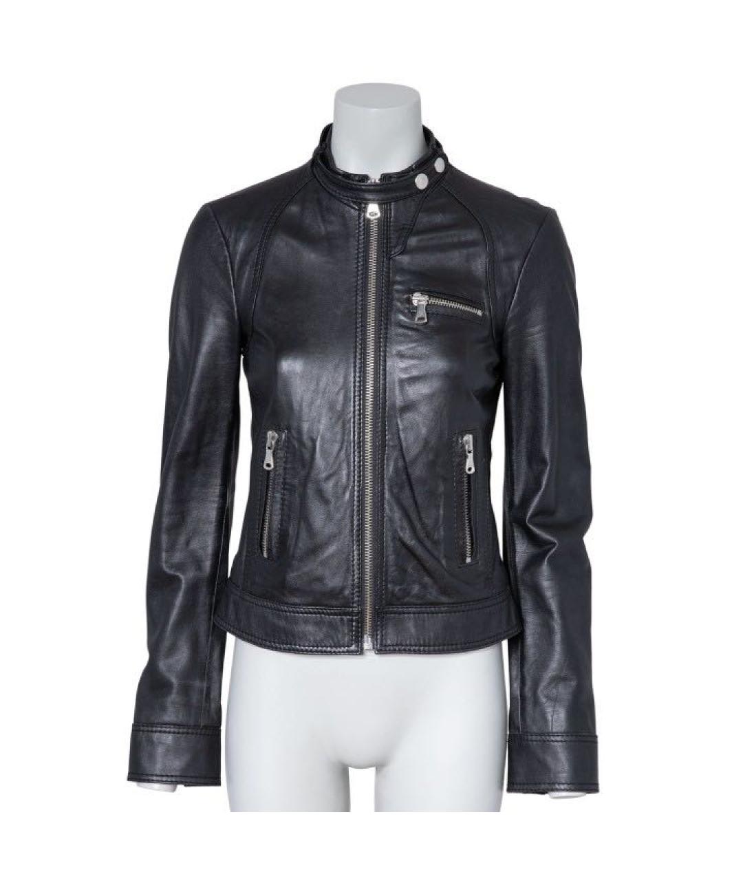 DOLCE&GABBANA Черная кожаная куртка, фото 9