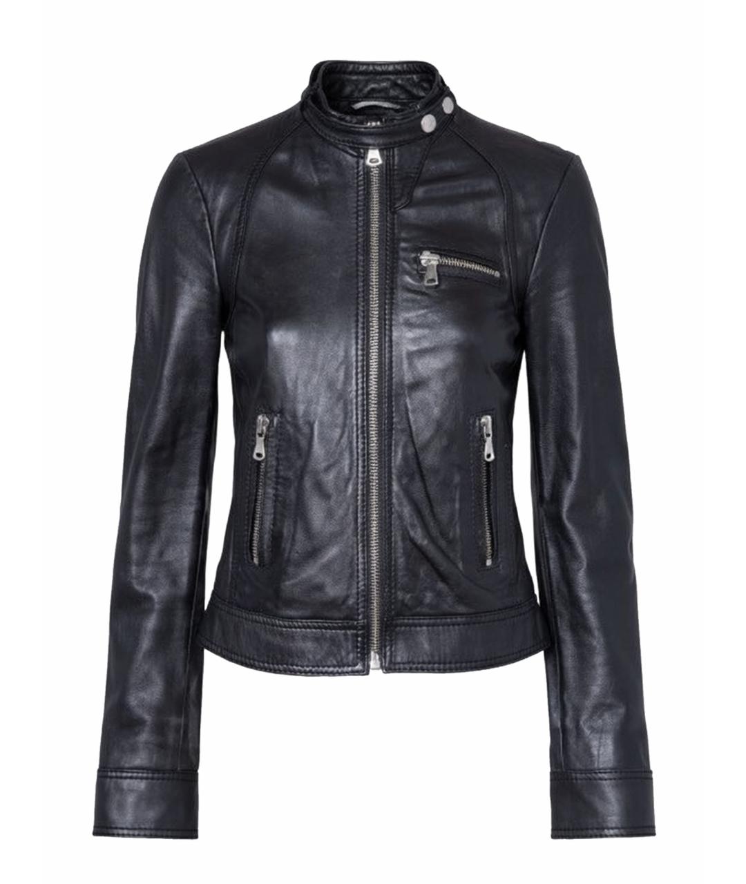 DOLCE&GABBANA Черная кожаная куртка, фото 1