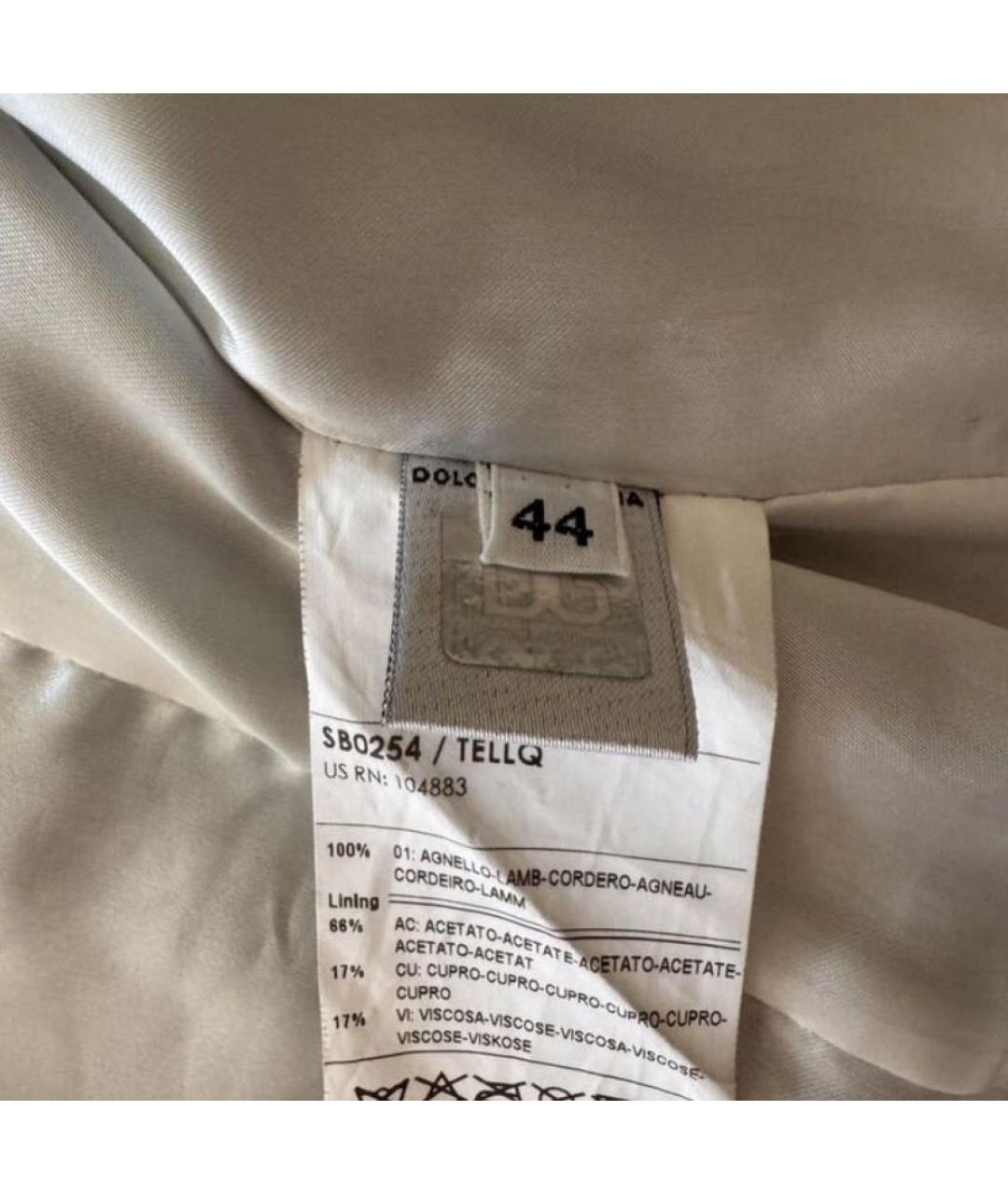 DOLCE&GABBANA Черная кожаная куртка, фото 5