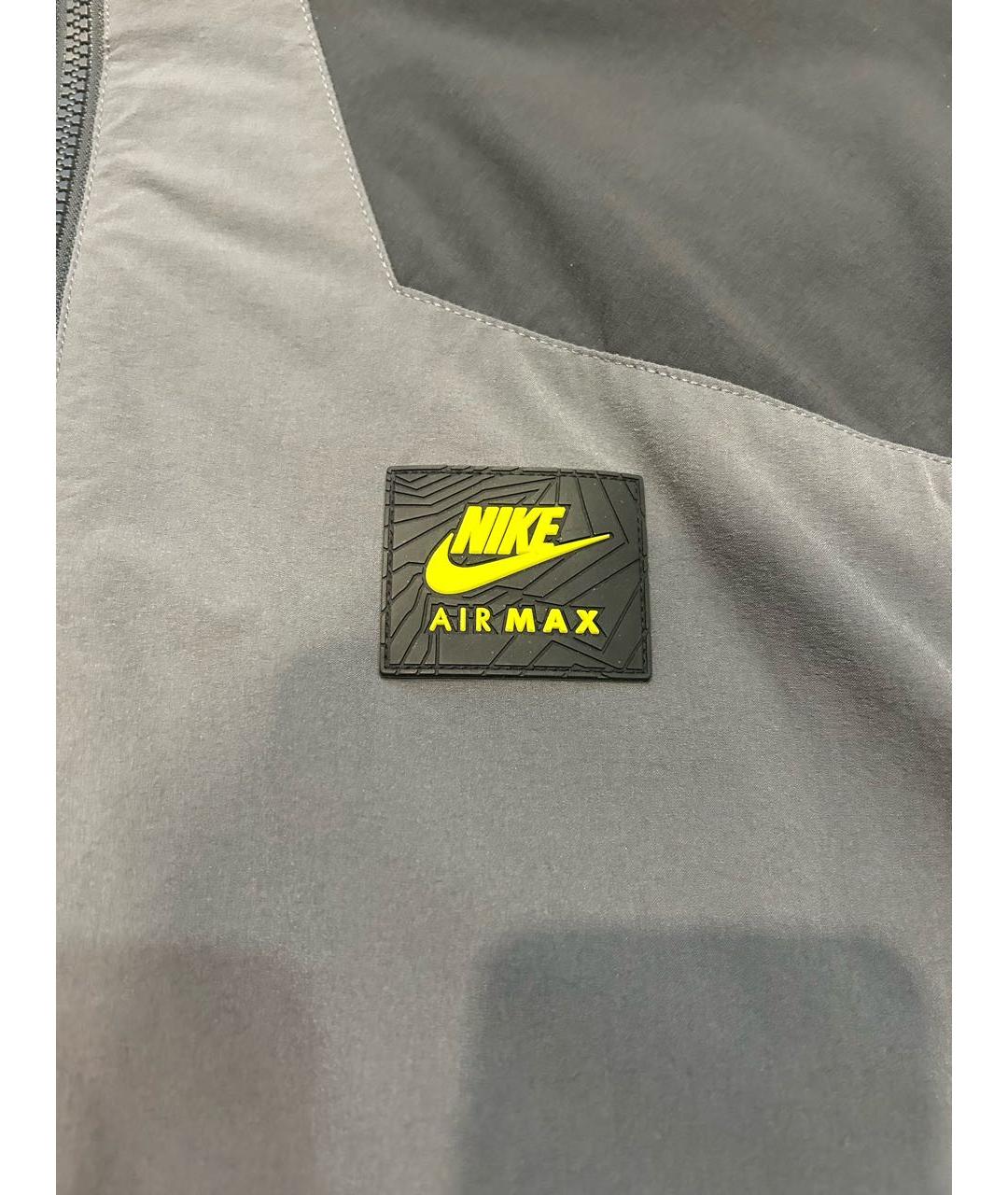NIKE Антрацитовая полиамидовая куртка, фото 3