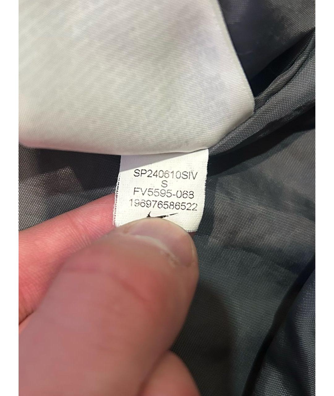 NIKE Антрацитовая полиамидовая куртка, фото 5