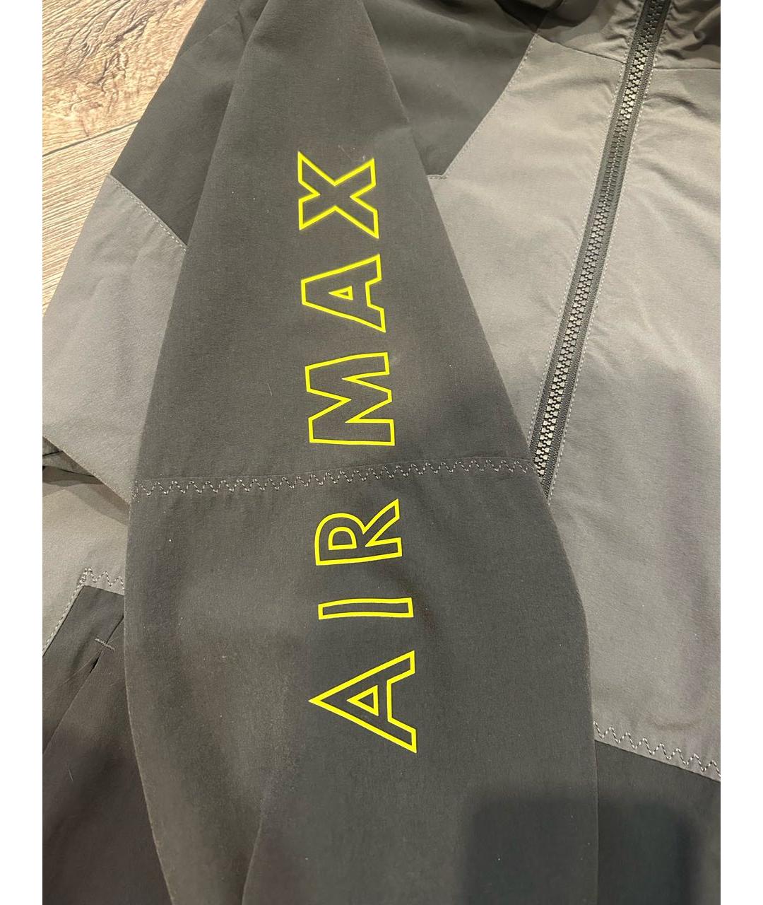 NIKE Антрацитовая полиамидовая куртка, фото 2